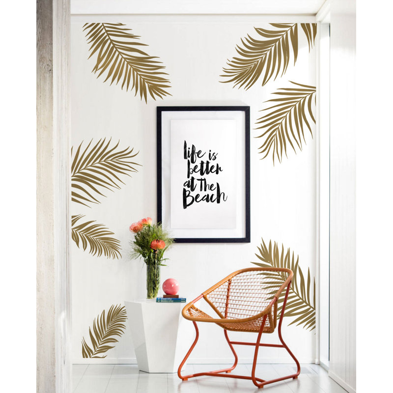 SimpleShapes Palm Leaves Wall Decal & Reviews Wayfair